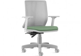 Cadeira-Diretor-Addit-Frisokar-base-Cinza-crepe-verde-HS-Móveis