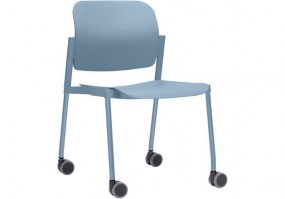 Cadeira-Leaf-Coletiva-Frisokar-Azul-base-com-rodízios-HS-Móveis4