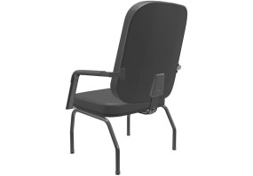 Cadeira-fixa-Diretor-Operativa-Plus-Obeso-Plaxmetal-preta-costas