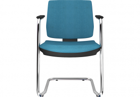 Cadeira-fixa-aproximação-Brizza-Soft-azul-mar-37882-cromada-Plaxmetal-HS-Móveis