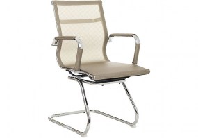 Cadeira-fixa-diretor-ANM-02D-tela-Gold-estrutura-cromada-Anima-Home-Office