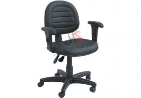 Cadeira-giratória-executiva-gomada-com-Back-System-braços-reguláveis-tecido-HS-Móveis
