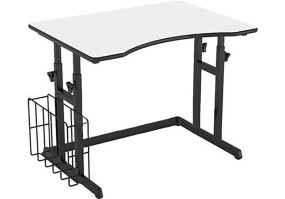 Mesa-para-cadeirante-ABNT9050-estrutura-Preta-tampo-Cinza-HS-Móveis94