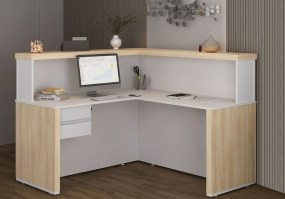 Bacão_de_atendimento_em_L_para_recepção_Tamburato_Artany_Móveis_carvalho_branco_Linha_Select