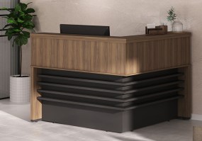 Bacão_de_atendimento_em_L_para_recepção_Tamburato_Artany_Móveis_nogal_preto_ambiente