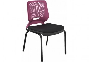 Cadeira-Beezi-fixa-4-pés-preta-sem-braço-Plaxmetal-roxa-HS-Móveis