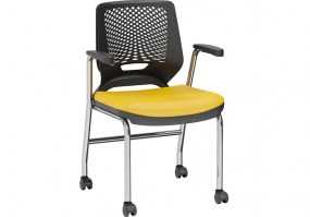 Cadeira-Beezi-fixa-4-pés-rodízios-cromada-com-braço-Plaxmetal-HS-Móveis7