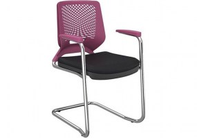 Cadeira-Beezi-fixa-pé-sky-cromado-braço-fixo-Plaxmetal-roxa-HS-Móveis