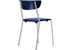Cadeira-Bit-fixa-4-pés-cinza-polipropileno-azul-Frisokar-HS-Móveis