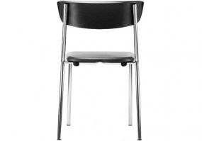 Cadeira-Bit-fixa-4-pés-cromado-polipropileno-preta-Frisokar-HS-Móveis