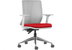 Cadeira-Diretor-Addit-Frisokar-base-alumínio-crepe-vermelho-HS-Móveis