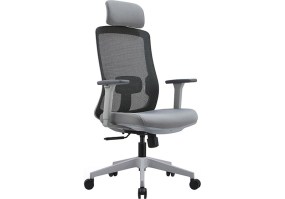 Cadeira-Giratoria-Presidente-Tela-BLM-189P-base-nylon-assento-cinza