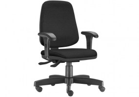 Cadeira-Presidente-Job-Preta-Frisokar-Back-System-base-metal-HS-Móveis