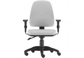 Cadeira-Presidente-Sky-Branca-Frisokar-Back-System-base-nylon-frente-HS-Móveis