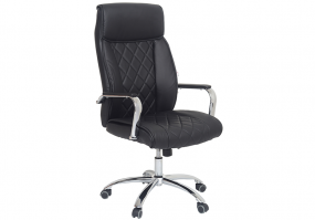 Cadeira-Presidente-giratoria-BLM-720P-relax-cromada-preta-Blume-Office