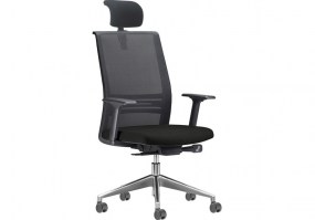 Cadeira-Presidente-Ágile-Frisokar-encosto-cabeça-base-alumínio-HS-Móveis