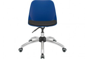 Cadeira-Quick-Giratória-Azul-Base-Stamp-Cromada-Plaxmetal
