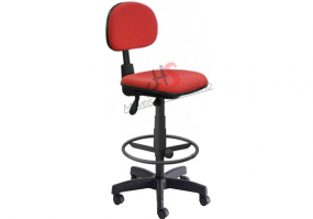 Cadeira-caixa-giratória-Secretária-sem-braços-Back-System-com-rodízios