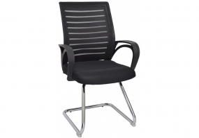 Cadeira-fixa-Coral-Diretor-pé-sky-cromado-EZ-3013F-Enzzo-Móveis-Importação