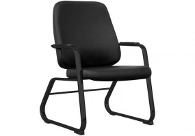 Cadeira-fixa-Maxxer-Frisokar-para-Obeso-estrutura-preta-HS-Móveis