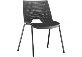 Cadeira-fixa-Strike-empilhável-Preta-estrutura-preta-HS-Móveis7