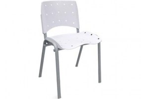 Cadeira-fixa-plástica-ergoplax-branca-estrutura-cinza-HS-Mòveis