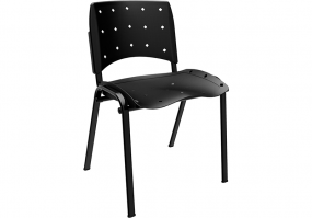 Cadeira-fixa-plástica-ergoplax-preta-estrutura-preta-Plaxmetal