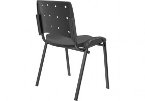 Cadeira-fixa-plástica-ergoplax-preta-estrutura-preta-lateral