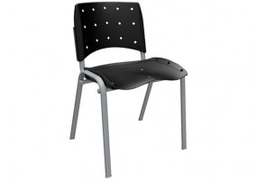 Cadeira-fixa-plástica-ergoplax-preto-estrutura-cinza-HS-Móveis