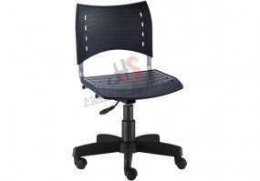 Cadeira-giratoria-ISO-polipropileno-Frisokar-Preta-base-preta-HS-Móveis