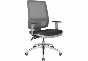 Cadeira-giratoria-Presidente-Brizza-Tela-grafite-base-aluminio-Plaxmetal