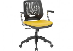 Cadeira-giratória-Beezi-braços-cromados-base-nylon-piramidal-Plaxmetal-HS-Móveis3