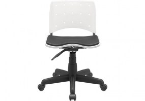 Cadeira-giratória-Ergoplax-sem-braço-com-estofamento-assento-encosto-branca