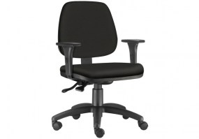 Cadeira-giratória-Executiva-Job-Operativa-LAUDADA-braços-BR617PU-base-nylon-HS-Móveis