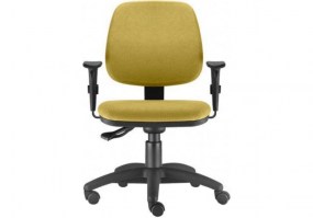 Cadeira-giratória-Executiva-Job-braços-BRB17PP-base-metal-Back-System-frente-HS-Móveis