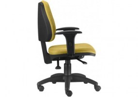 Cadeira-giratória-Executiva-Job-braços-BRB17PP-base-metal-Back-System-lado-HS-Móveis