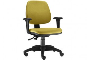 Cadeira-giratória-Executiva-Job-braços-BRB17PP-base-nylon-Back-System-tecido-HS-Móveis