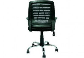 Cadeira-giratória-diretor-Best-C201-tela-base-cromada-costas-HS-Móveis