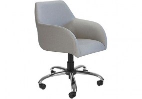Cadeira-giratória-escritório-PL122-estofada-base-cromada-Cercatto-HS-Móveis6