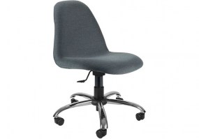 Cadeira-giratória-escritório-PL145-estofada-base-cromada-Cercatto-HS-Móveis