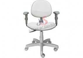 Cadeira-giratória-executiva-Back-System-cinza-braços-reguláveis-cinza-HS-Móveis3