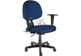 Cadeira-giratória-executiva-com-Back-System-braços-reguláveis-tecido-azul-preto-HS-Móveis