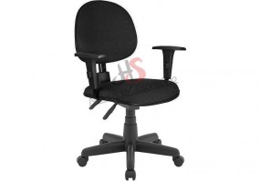 Cadeira-giratória-executiva-com-Back-System-braços-reguláveis-tecido-preto-HS-Móveis