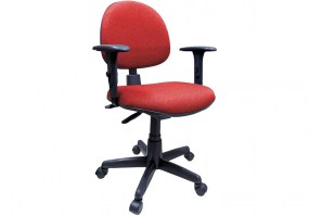 Cadeira-giratória-executiva-com-Back-System-braços-reguláveis-tecido-vermelha-HS-Móveis6