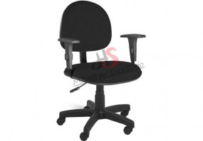 Cadeira-giratória-executiva-com-sanfona-braços-reguláveis-tecido-preto-HS-Móveis