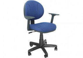 Cadeira-giratória-operativa-com-lâmina-com-braço-Plaxmetal-Azul-HS-Móveis