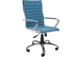 Cadeira-giratória-presidente-Havenna-5748-capa-removível-azul-cromada-HS-Móveis