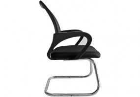 Cadeira-visitante-Best-C201V-tela-com-braços-estrutura-cromada-HS-Móveis
