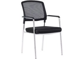 Cadeira_fixa_Diretor_cromada_BLM2028_com_braços