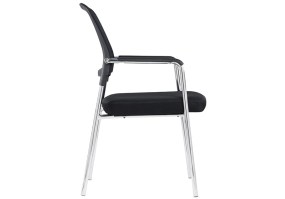 Cadeira_fixa_Diretor_cromada_BLM2028_com_braços_lateral